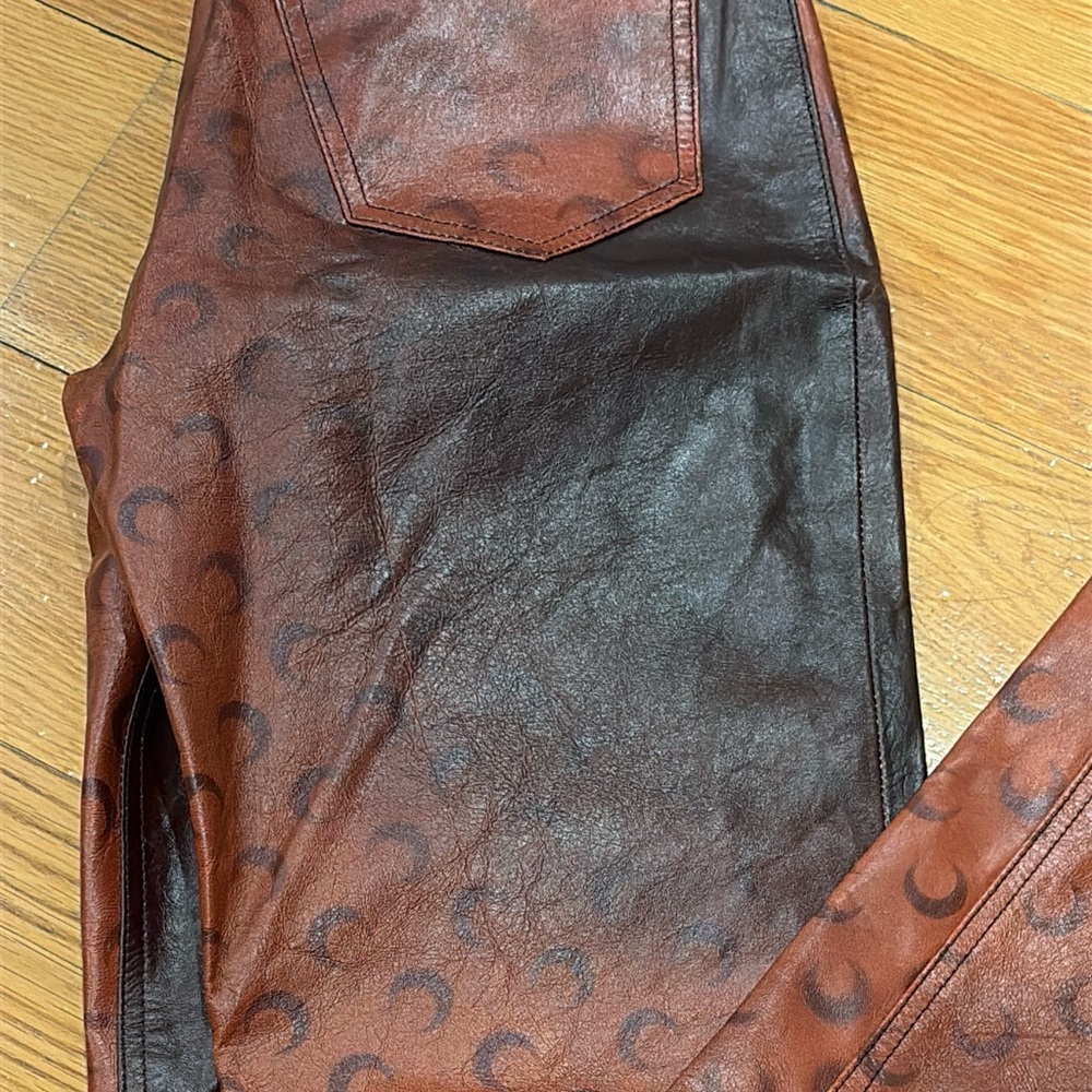 Marine Serre Reddish-Brown Patterned Trousers NWT - image 5